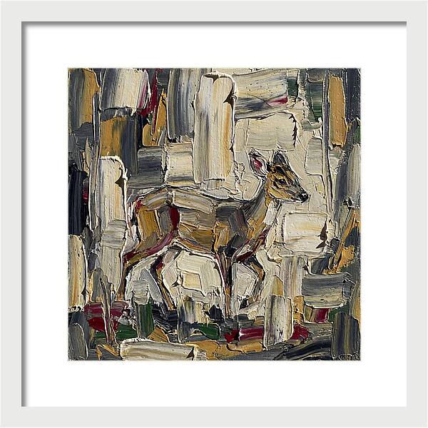 Muntjac In Abstract Palette