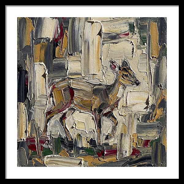Muntjac In Abstract Palette