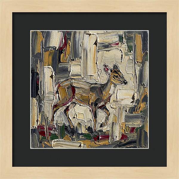 Muntjac In Abstract Palette