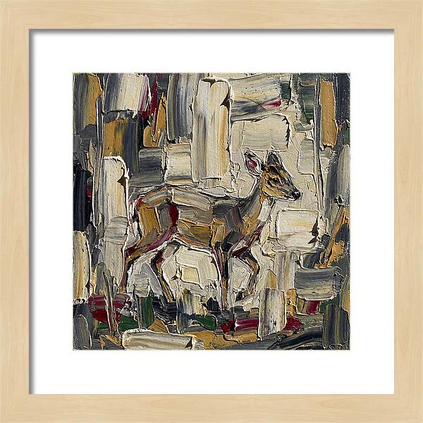 Muntjac In Abstract Palette