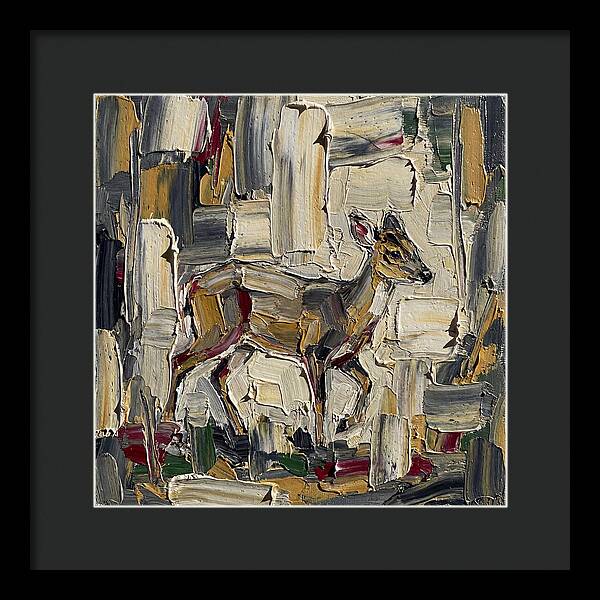 Muntjac In Abstract Palette