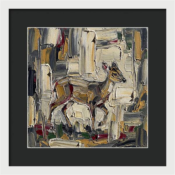 Muntjac In Abstract Palette