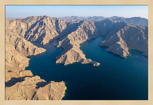 Musandam Peninsula Aerial View