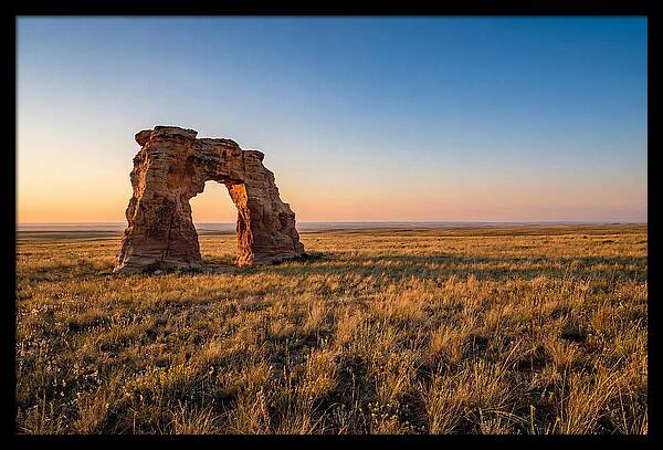 Mushroom Rock At Sunset