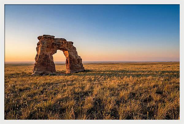 Mushroom Rock At Sunset