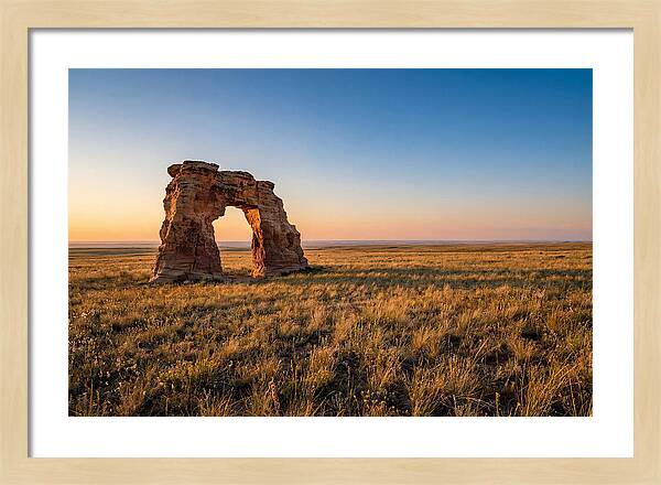 Mushroom Rock At Sunset