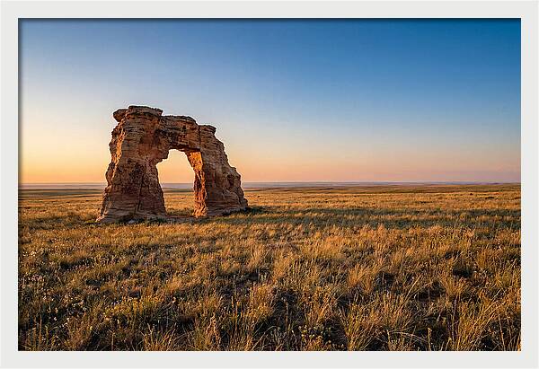 Mushroom Rock At Sunset