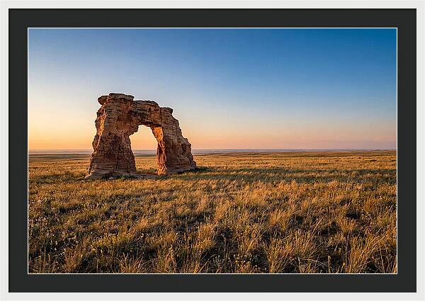 Mushroom Rock At Sunset