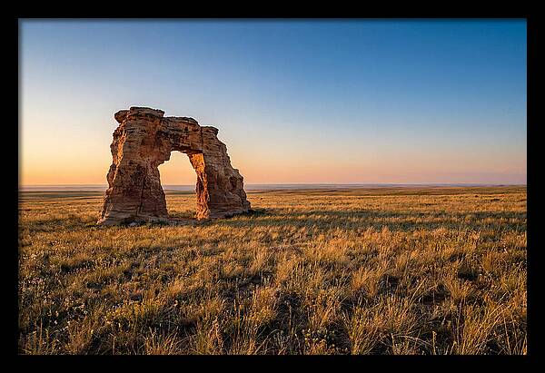 Mushroom Rock At Sunset