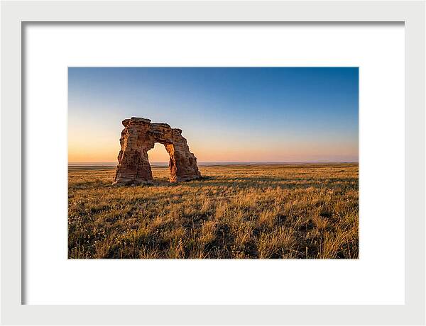 Mushroom Rock At Sunset