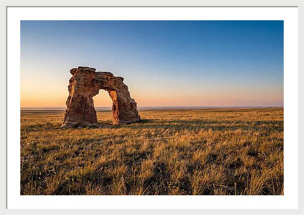 Mushroom Rock At Sunset