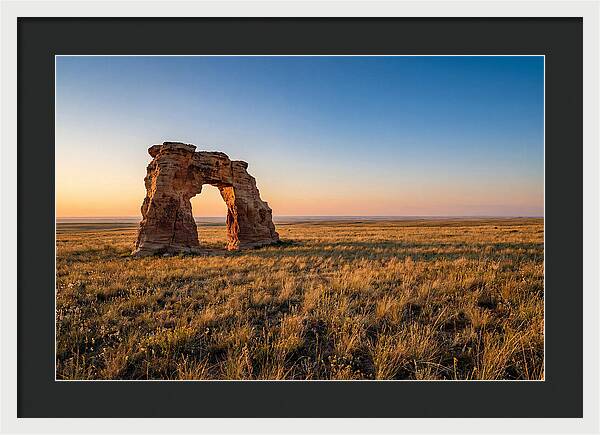 Mushroom Rock At Sunset