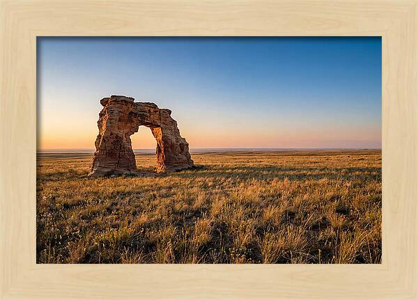 Mushroom Rock At Sunset