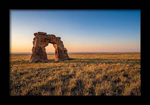 Mushroom Rock At Sunset
