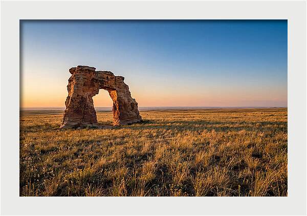 Mushroom Rock At Sunset