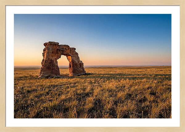 Mushroom Rock At Sunset