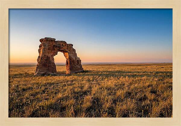 Mushroom Rock At Sunset