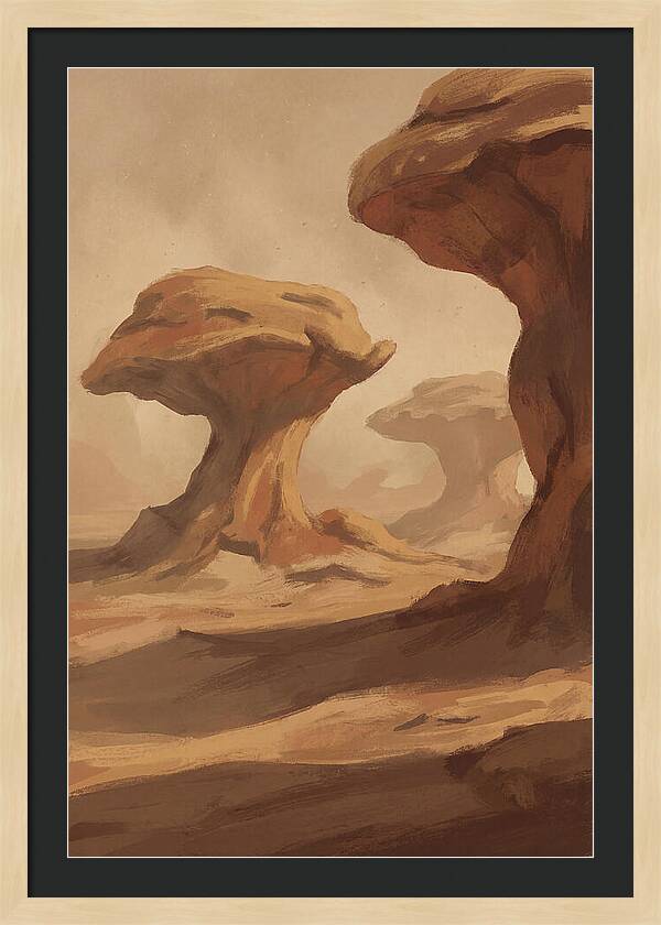 Mushroom Shaped Rock Formations