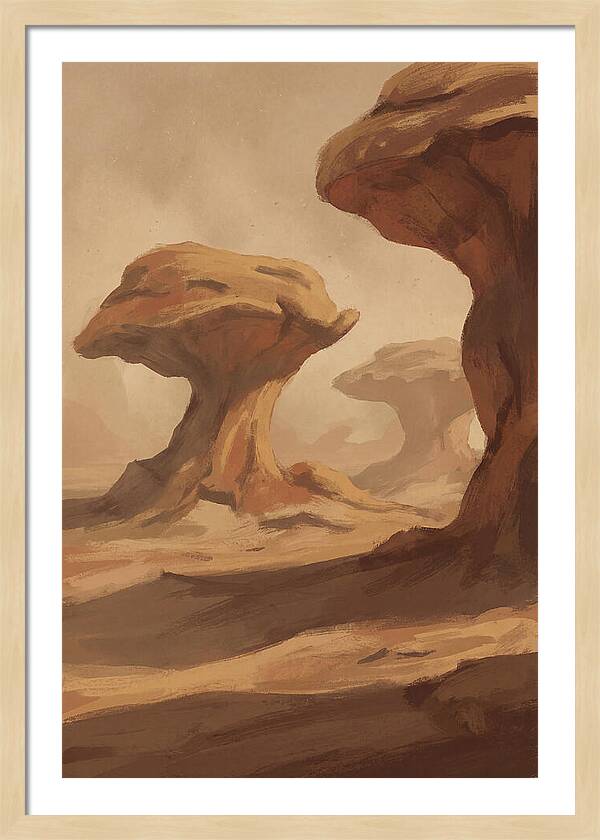 Mushroom Shaped Rock Formations