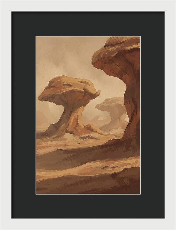 Mushroom Shaped Rock Formations