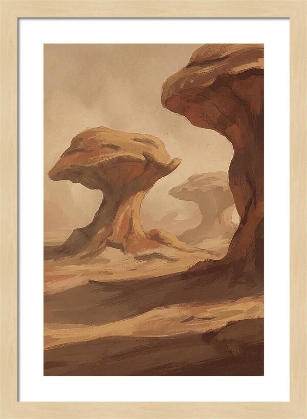 Mushroom Shaped Rock Formations