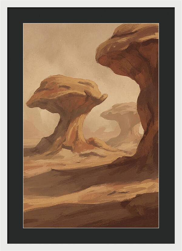 Mushroom Shaped Rock Formations
