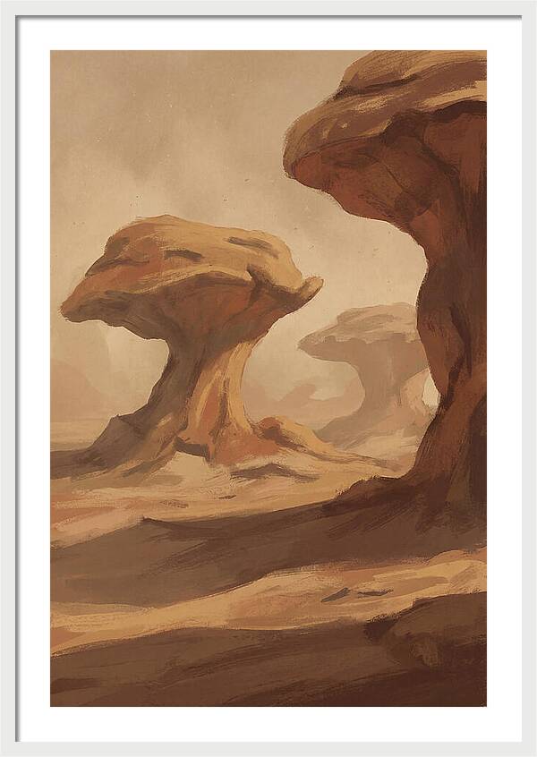 Mushroom Shaped Rock Formations