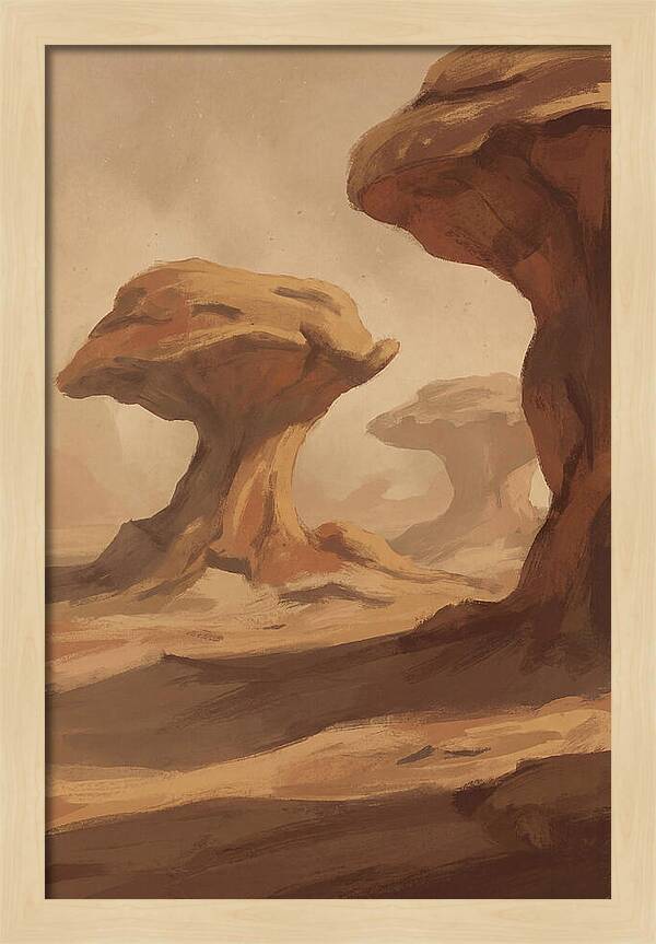 Mushroom Shaped Rock Formations