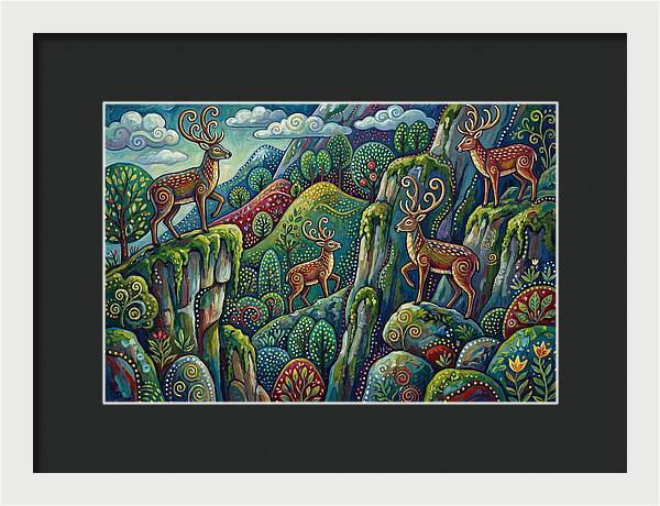 Musk Deer In A Vibrant Landscape