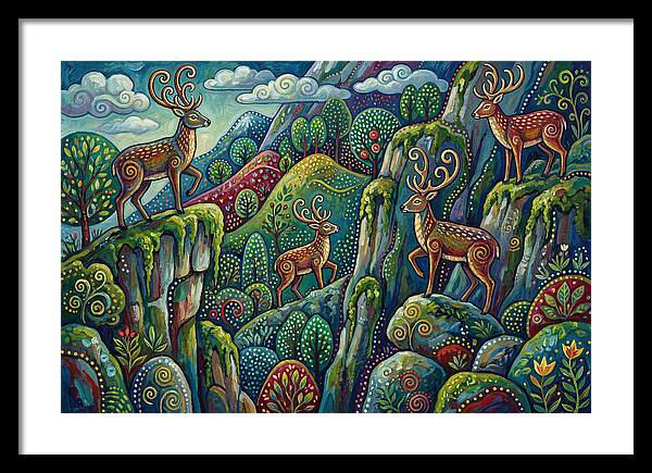 Musk Deer In A Vibrant Landscape