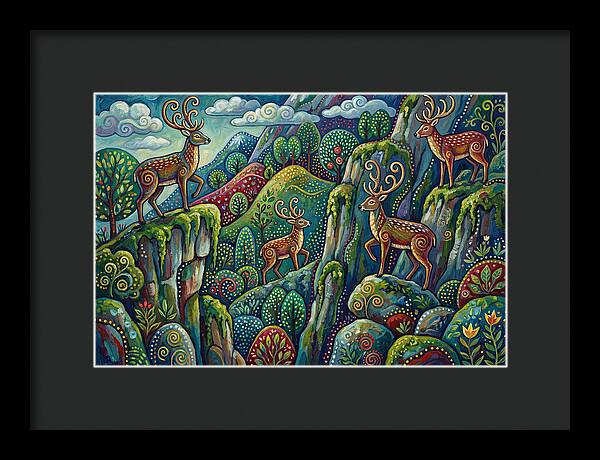 Musk Deer In A Vibrant Landscape