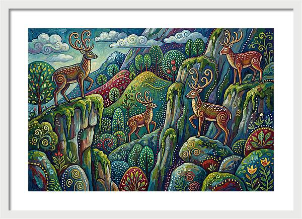 Musk Deer In A Vibrant Landscape