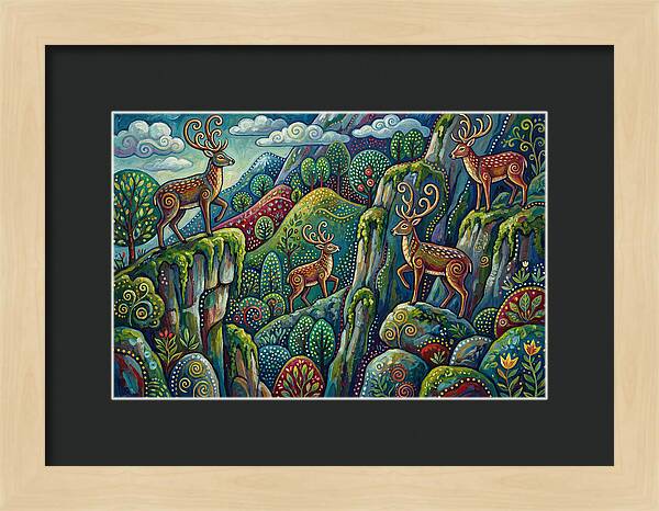 Musk Deer In A Vibrant Landscape
