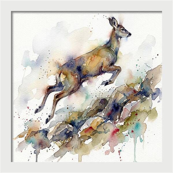 Musk Deer In Motion