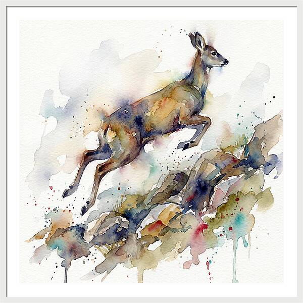Musk Deer In Motion