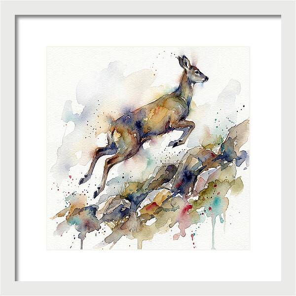 Musk Deer In Motion