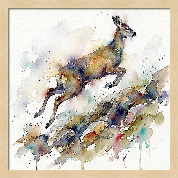 Musk Deer In Motion