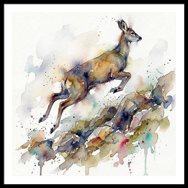 Musk Deer In Motion