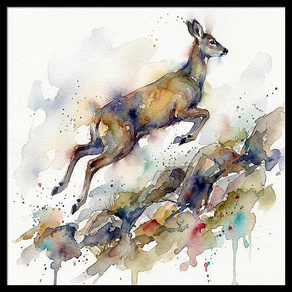 Musk Deer In Motion