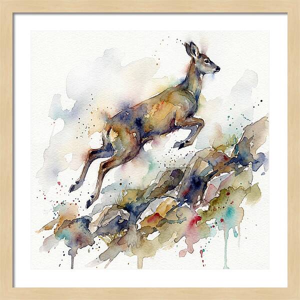 Musk Deer In Motion