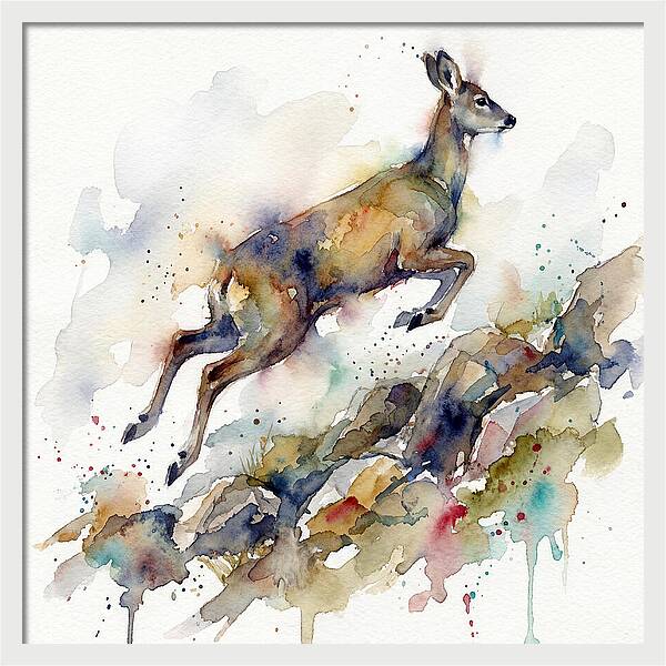 Musk Deer In Motion