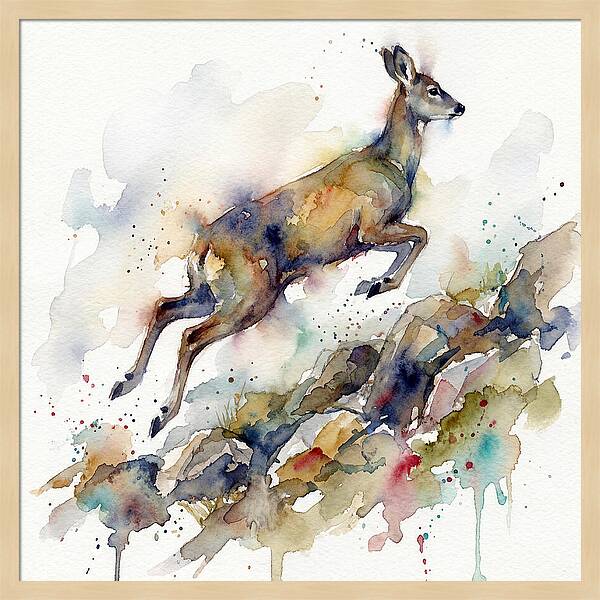 Musk Deer In Motion