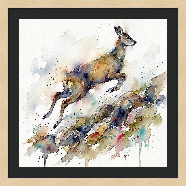 Musk Deer In Motion