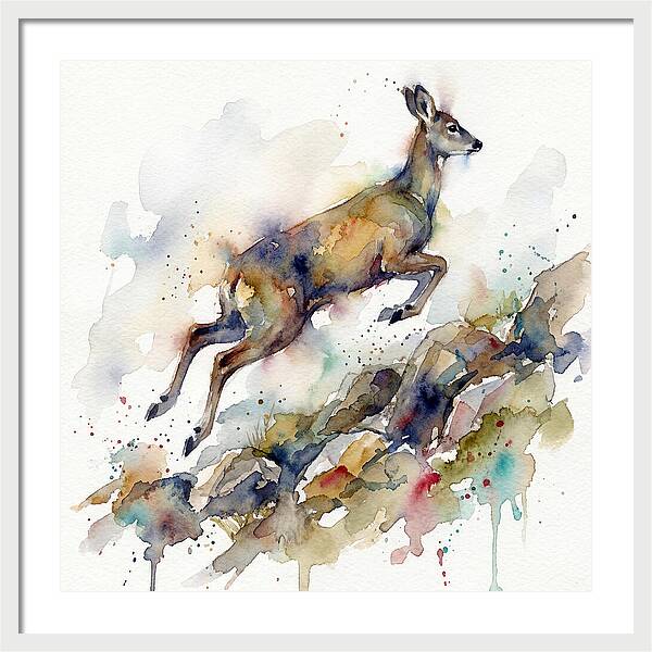 Musk Deer In Motion