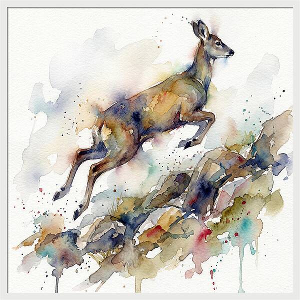 Musk Deer In Motion