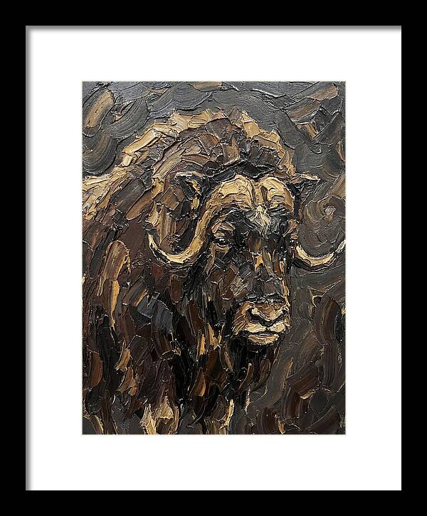 Musk Ox In Rich Textures