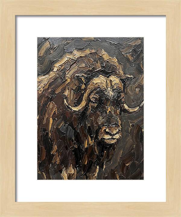 Musk Ox In Rich Textures
