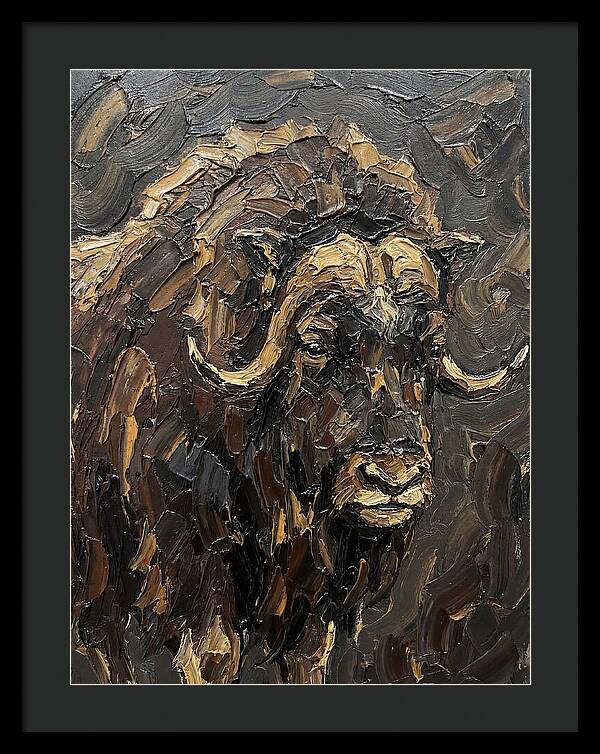 Musk Ox In Rich Textures