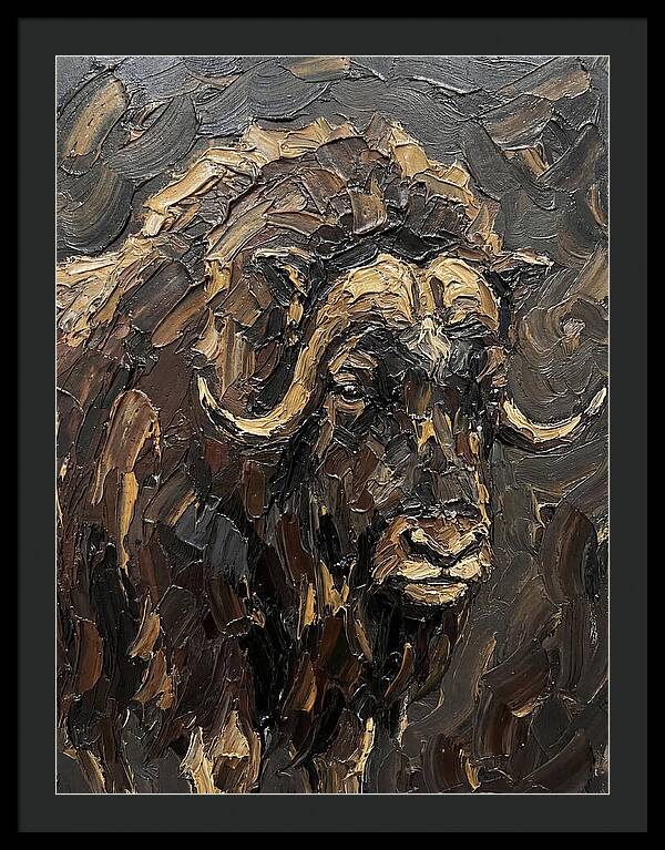 Musk Ox In Rich Textures