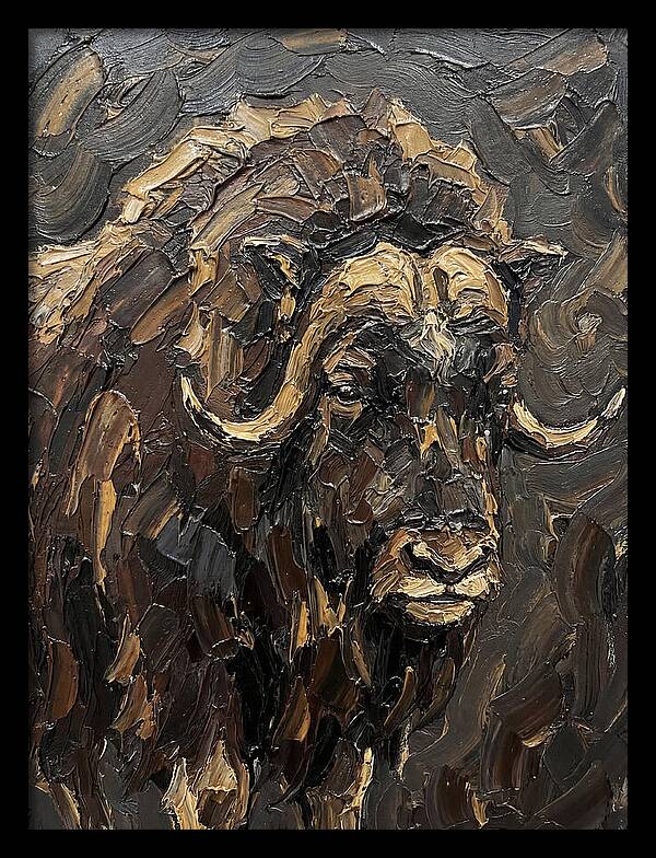 Musk Ox In Rich Textures